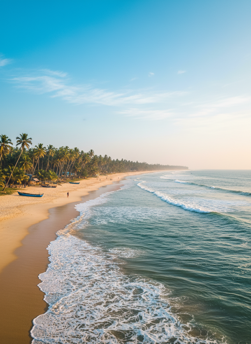 Goa — golden beaches and vibrant coastal scenery