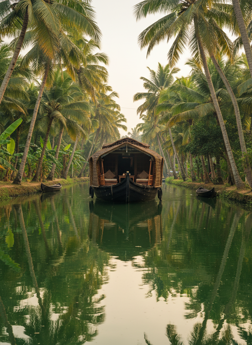 Kerala — lush backwaters and tropical nature
